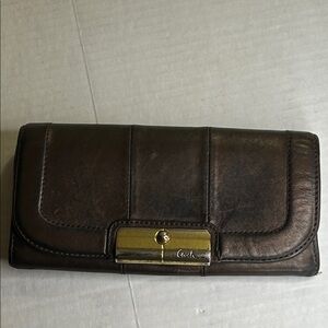 COACH WOMENS VINTAGE  SOFT BROWN LEATHER WALLET